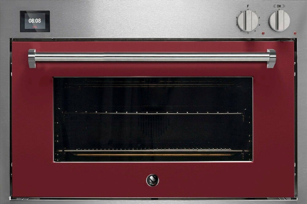 Steel Genesi 90x60 GQFE9-S Genesi Forno da incasso cm 90x60, Combi-steam, 91 lt, 15 funzioni, sistema INNVENT®