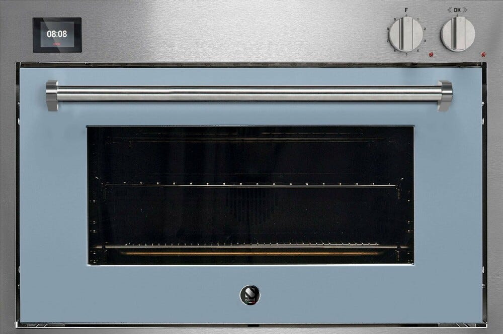 Steel Genesi 90x60 GQFE9-S Genesi Forno da incasso cm 90x60, Combi-steam, 91 lt, 15 funzioni, sistema INNVENT®