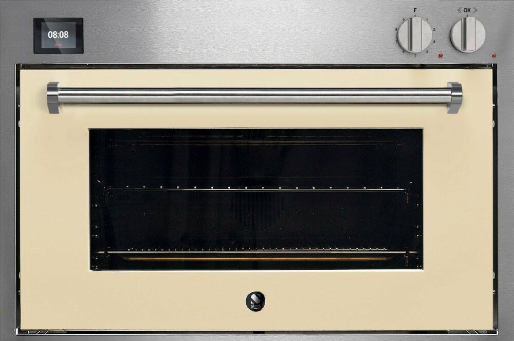 Steel Genesi 90x60 GQFE9-S Genesi Forno da incasso cm 90x60, Combi-steam, 91 lt, 15 funzioni, sistema INNVENT®