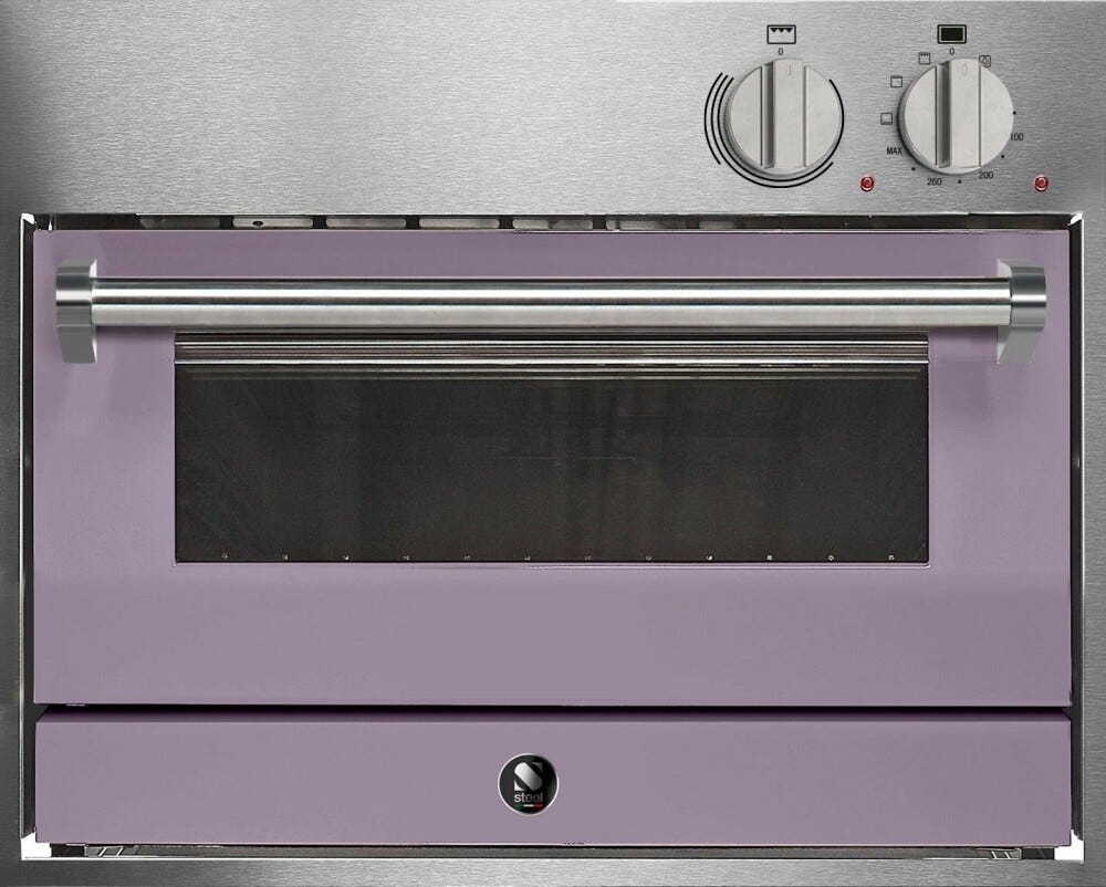 Steel Genesi 60x45 GQFE6-P Genesi Forno da incasso cm 60x45, 34 lt, 4 funzioni, pietra refrattaria, acciaio inox AISI 304
