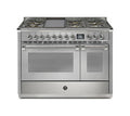 Steel Ascot 120 AQ12SF Ascot 120 Cucina da accosto 120 cm, doppio forno combi-steam, piano cottura a gas, acciaio inox
