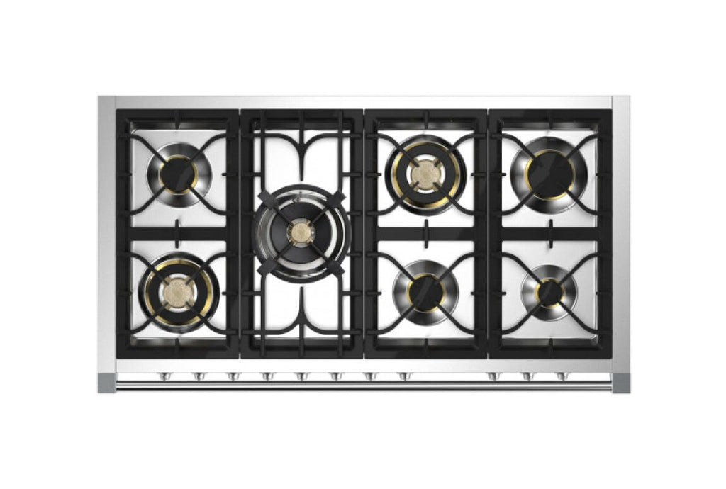 Steel Ascot 120 AQ12SF Ascot 120 Cucina da accosto 120 cm, doppio forno combi-steam, piano cottura a gas, acciaio inox