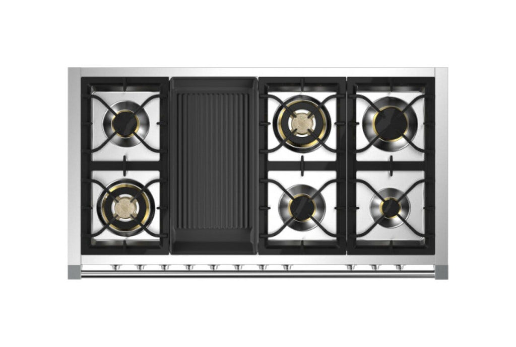 Steel Ascot 120 AQ12SF Ascot 120 Cucina da accosto 120 cm, doppio forno combi-steam, piano cottura a gas, acciaio inox