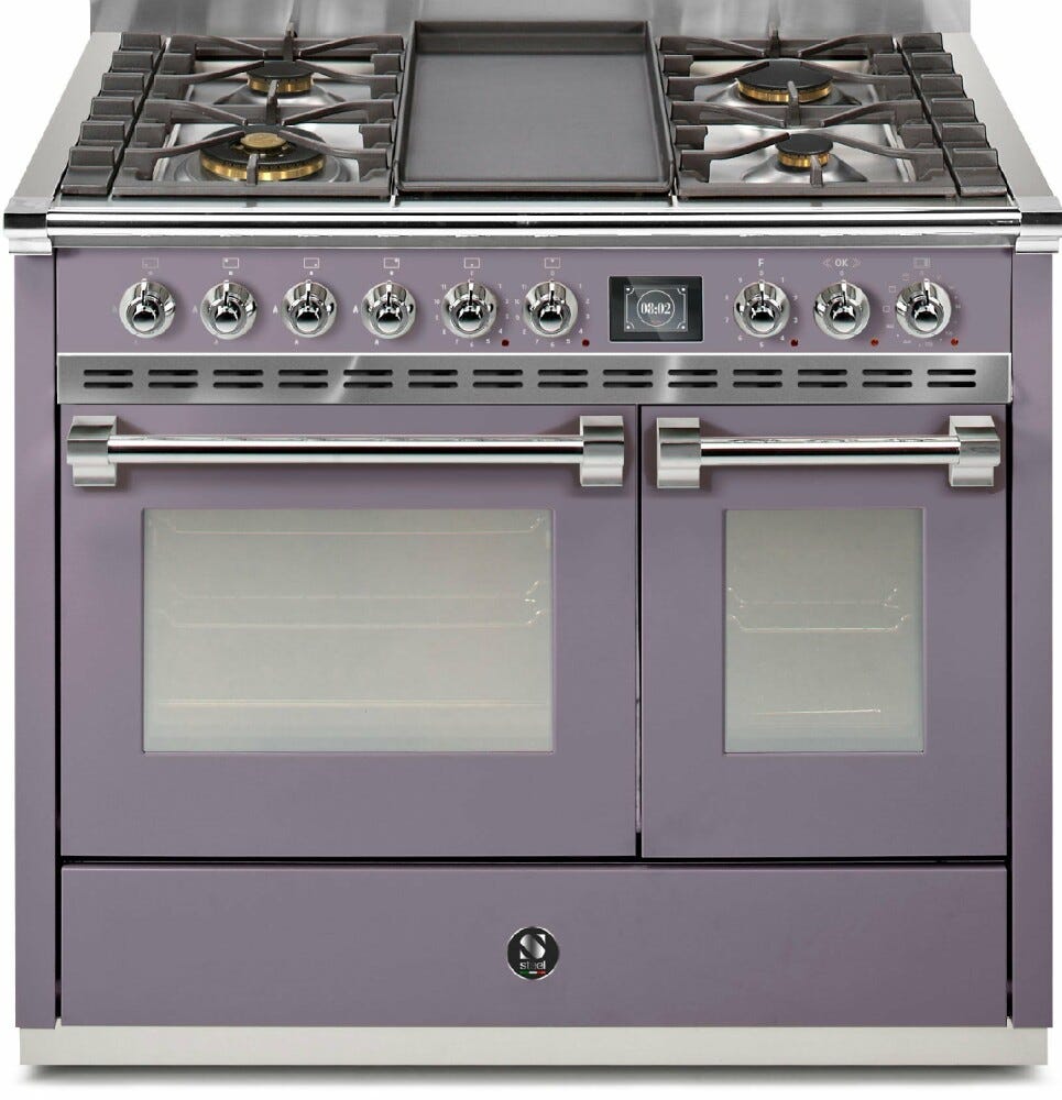 Steel Ascot 100 AQ10SF Ascot 100 Cucina da accosto 100 cm, doppio forno combi-steam, piano a gas o induzione