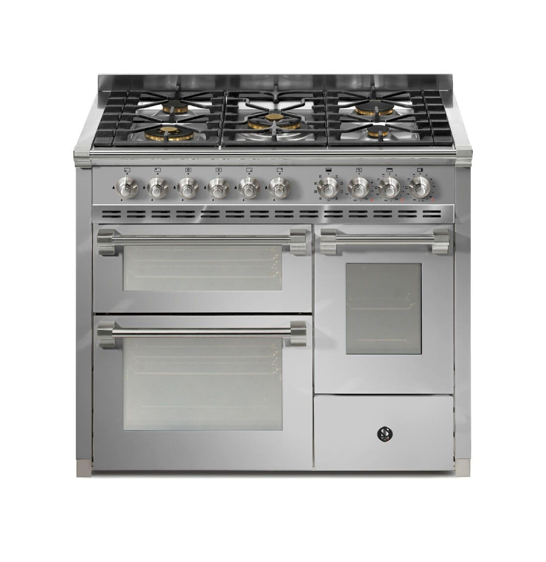 Steel Ascot 100/3 AQ10SFF Ascot 100-3 Cucina da accosto, 3 forni elettrici, piano cottura a gas o induzione, acciaio inox