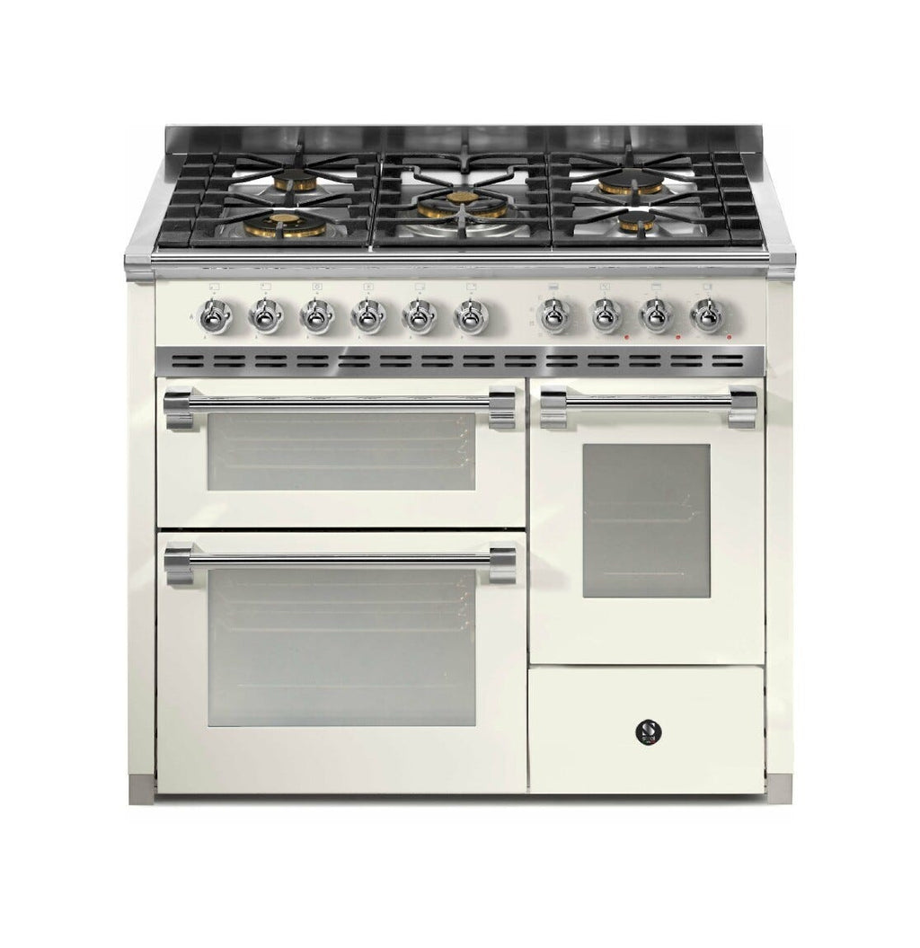 Steel Ascot 100/3 AQ10SFF Ascot 100-3 Cucina da accosto, 3 forni elettrici, piano cottura a gas o induzione, acciaio inox