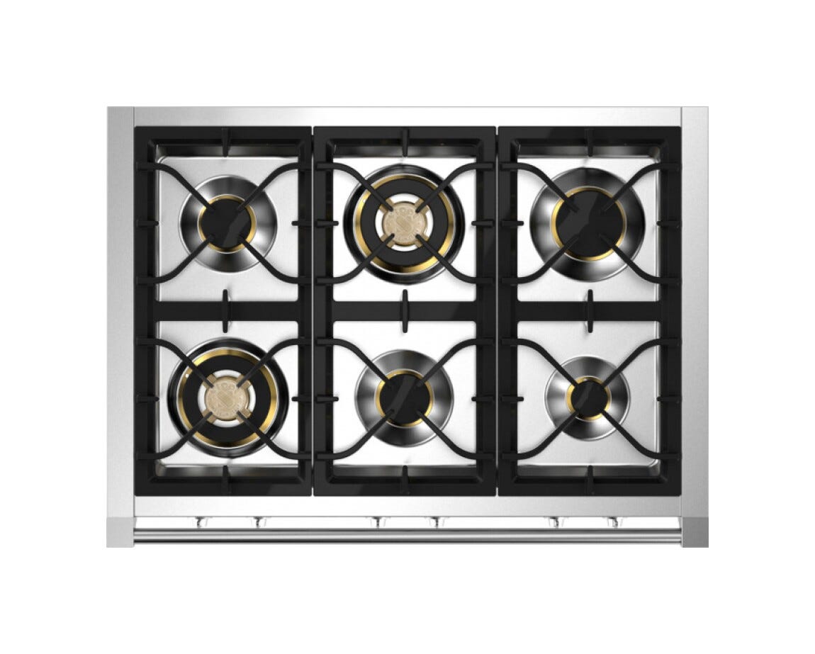 Steel Ascot 100/3 AQ10SFF-D Solid door Cucina da accosto 100 cm, 3 forni elettrici anta cieca, piano gas o induzione, acciaio inox