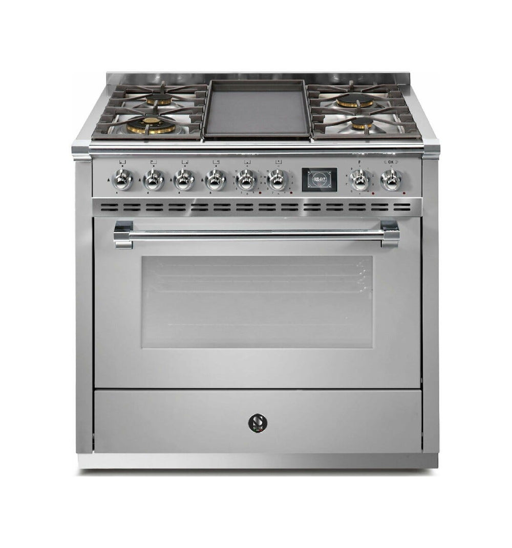 Steel Ascot 90 AQ9S Ascot 90 Cucina da accosto 90 cm, forno Combi-Steam 91 lt, piano cottura a gas o induzione, acciaio inox