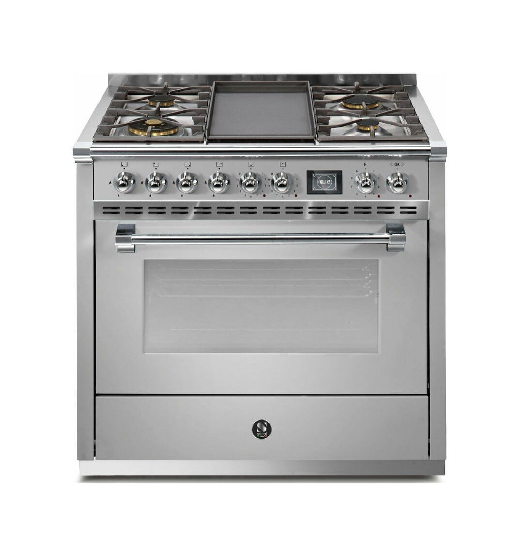 Steel Ascot 90 AQ9S Ascot 90 Cucina da accosto 90 cm, forno Combi-Steam 91 lt, piano cottura a gas o induzione, acciaio inox