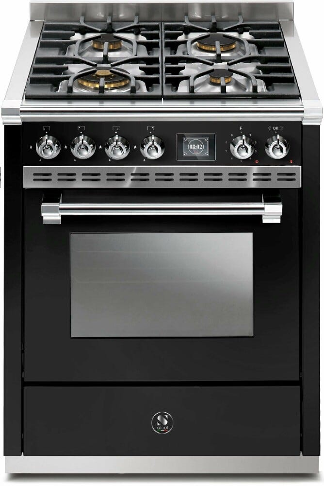 Steel Ascot 90 AQ9S Ascot 90 Cucina da accosto 90 cm, forno Combi-Steam 91 lt, piano cottura a gas o induzione, acciaio inox