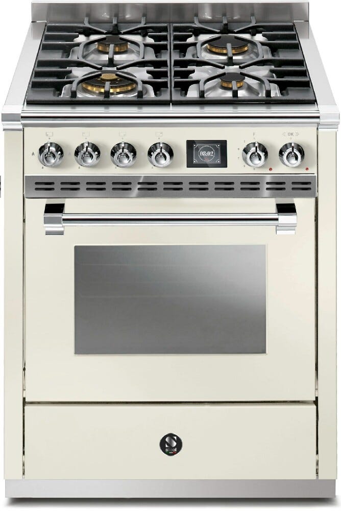 Steel Ascot 90 AQ9S Ascot 90 Cucina da accosto 90 cm, forno Combi-Steam 91 lt, piano cottura a gas o induzione, acciaio inox