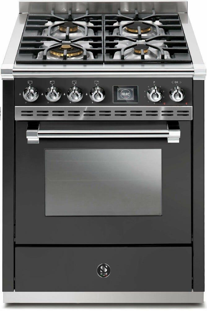 Steel Ascot 90 AQ9S Ascot 90 Cucina da accosto 90 cm, forno Combi-Steam 91 lt, piano cottura a gas o induzione, acciaio inox