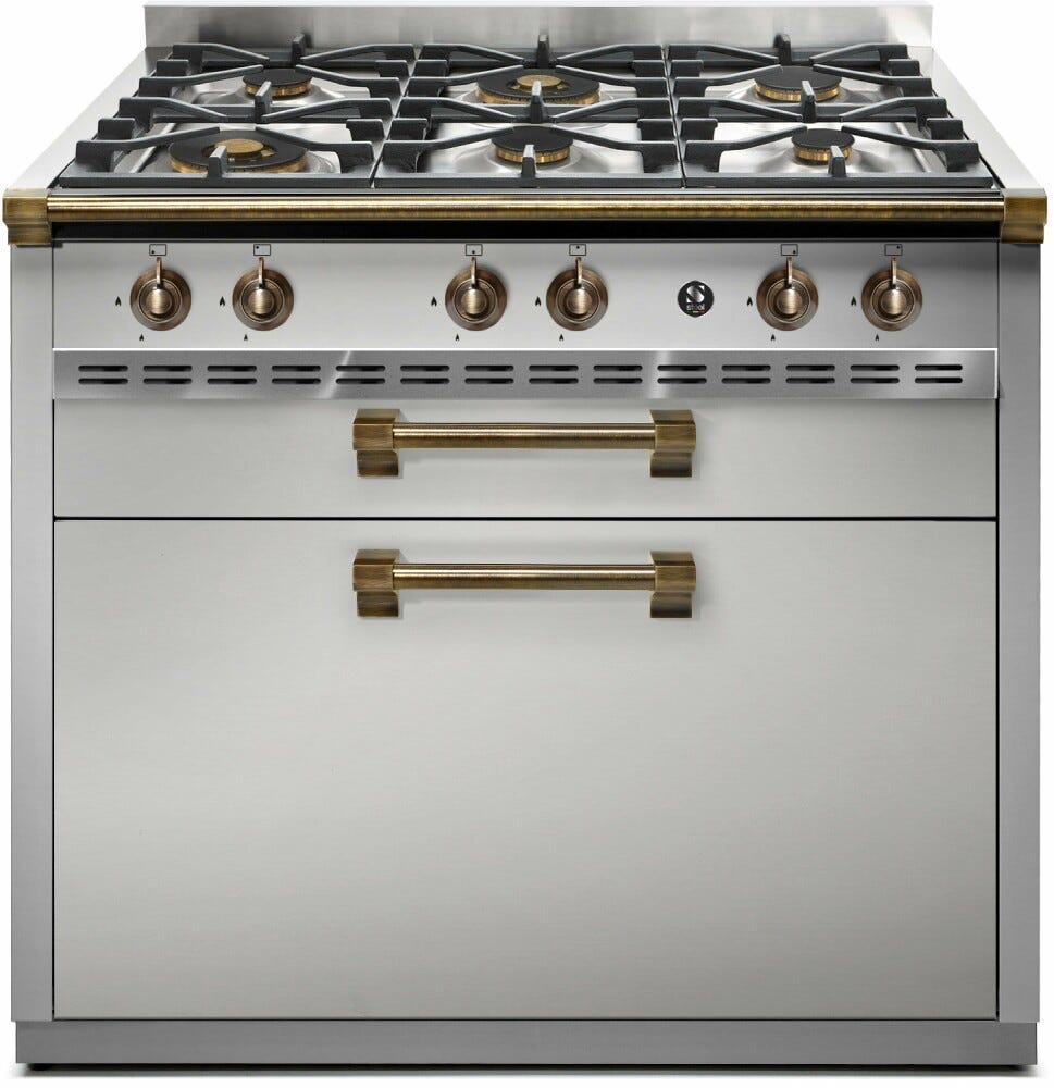 Steel Ascot 90 A9C Cook unit Cook unit piano cottura a gas o induzione, vano stoccaggio, acciaio inox