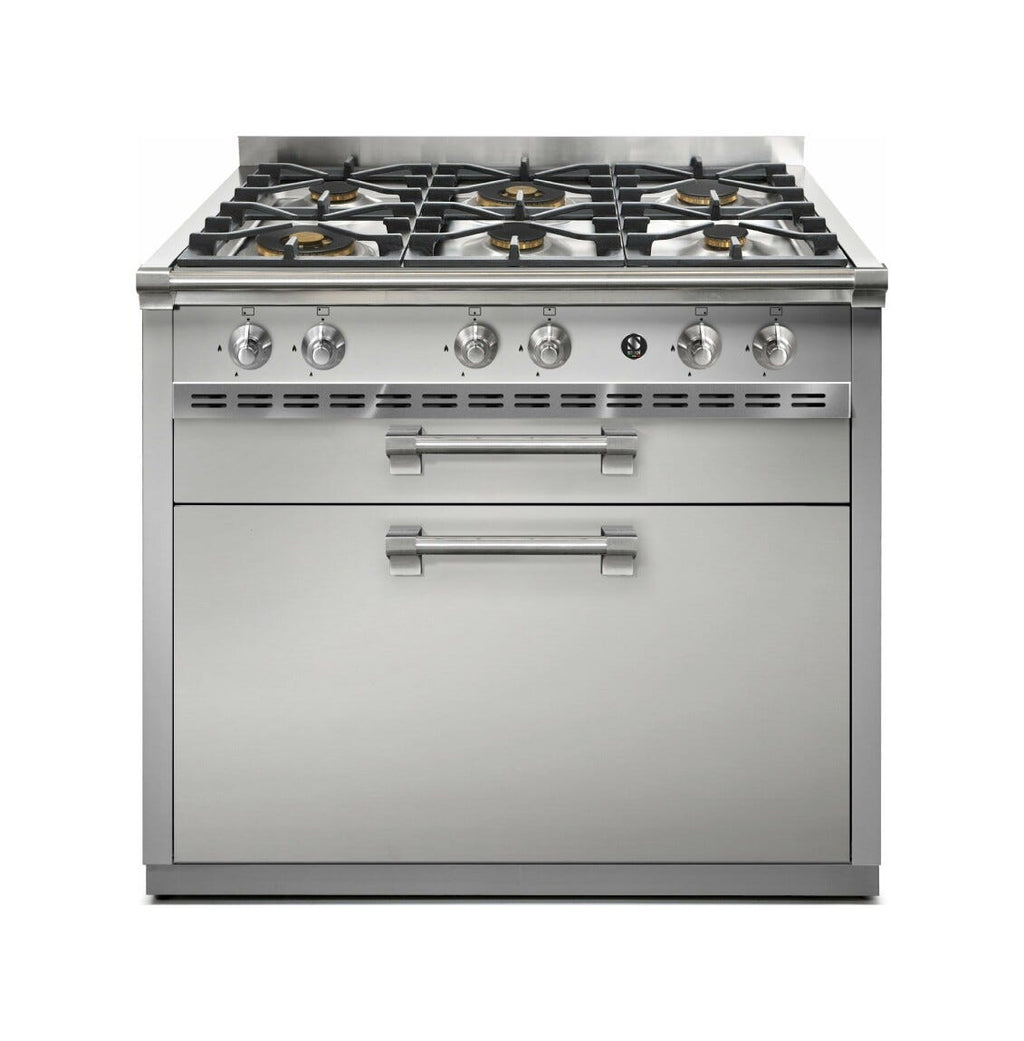 Steel Ascot 90 A9C Cook unit Cook unit piano cottura a gas o induzione, vano stoccaggio, acciaio inox