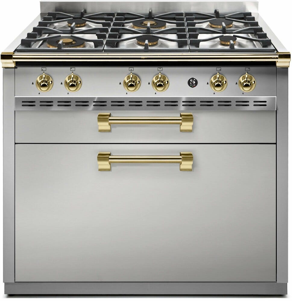 Steel Ascot 90 A9C Cook unit Cook unit piano cottura a gas o induzione, vano stoccaggio, acciaio inox