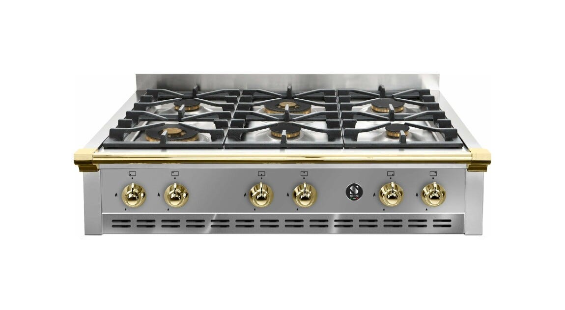 Steel A9 Ascot Cooktop Piano cottura ad appoggio cm. 90