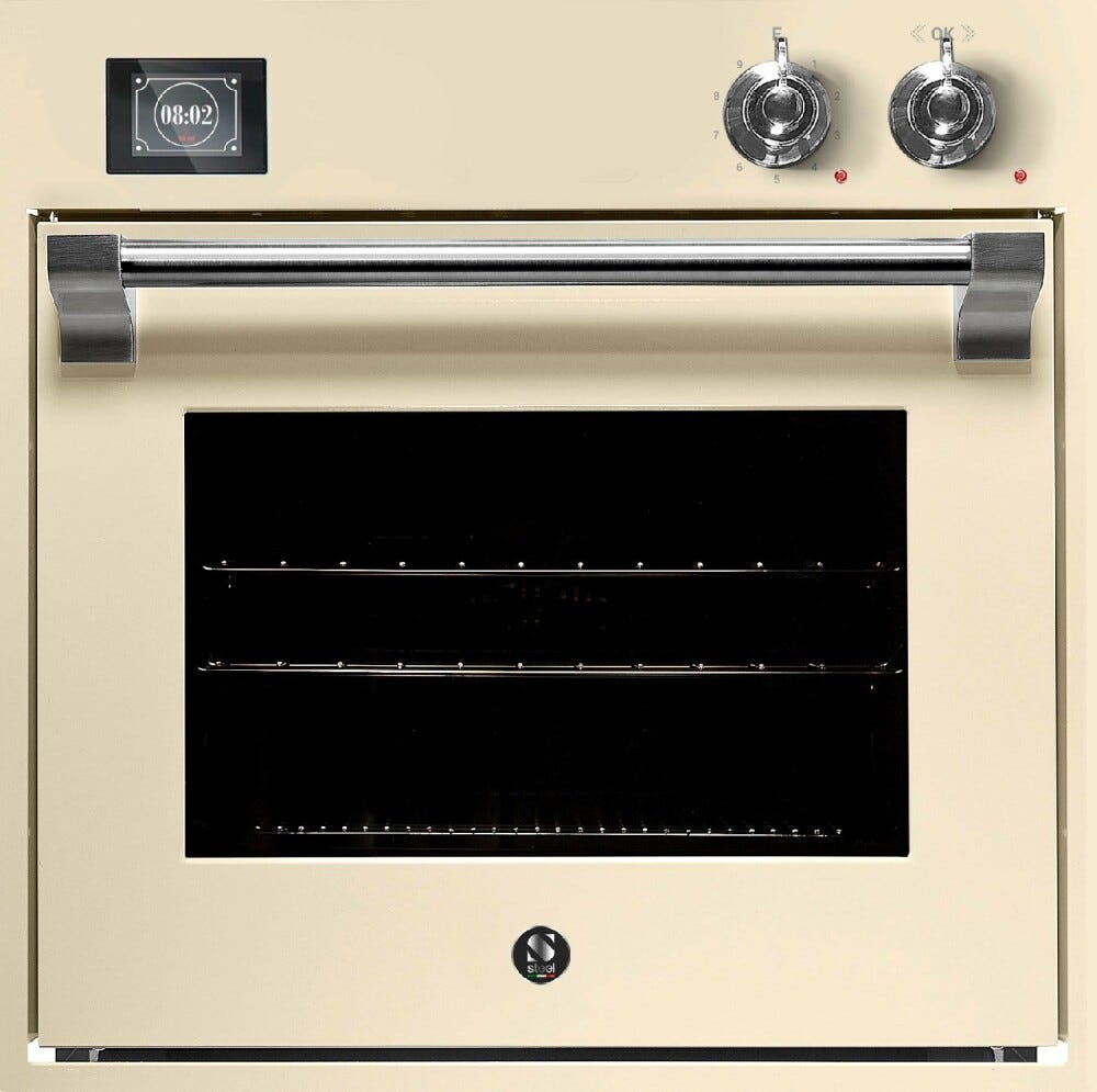 Steel Ascot AQFE6-S Ascot Forno da incasso combi-steam 60x60 cm, 11 funzioni, programmatore TFT, 70 lt
