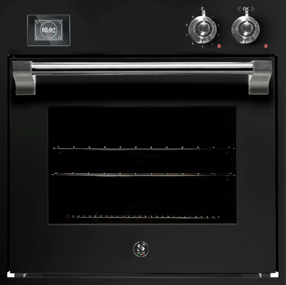 Steel Ascot AQFE6-S Ascot Forno da incasso combi-steam 60x60 cm, 11 funzioni, programmatore TFT, 70 lt
