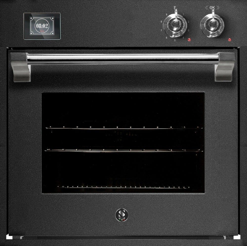 Steel Ascot AQFE6-S Ascot Forno da incasso combi-steam 60x60 cm, 11 funzioni, programmatore TFT, 70 lt