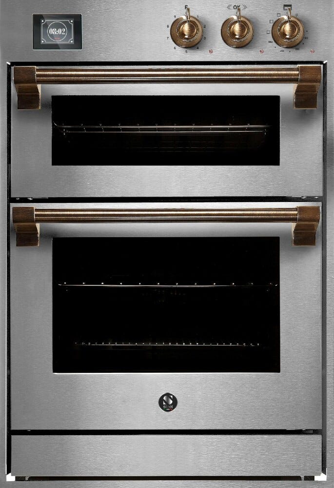 Steel Ascot 60x90 AQFFE6-S Ascot Doppio forno da incasso 60x90 cm, combi-steam 70 lt + forno pizza/grill 34 lt
