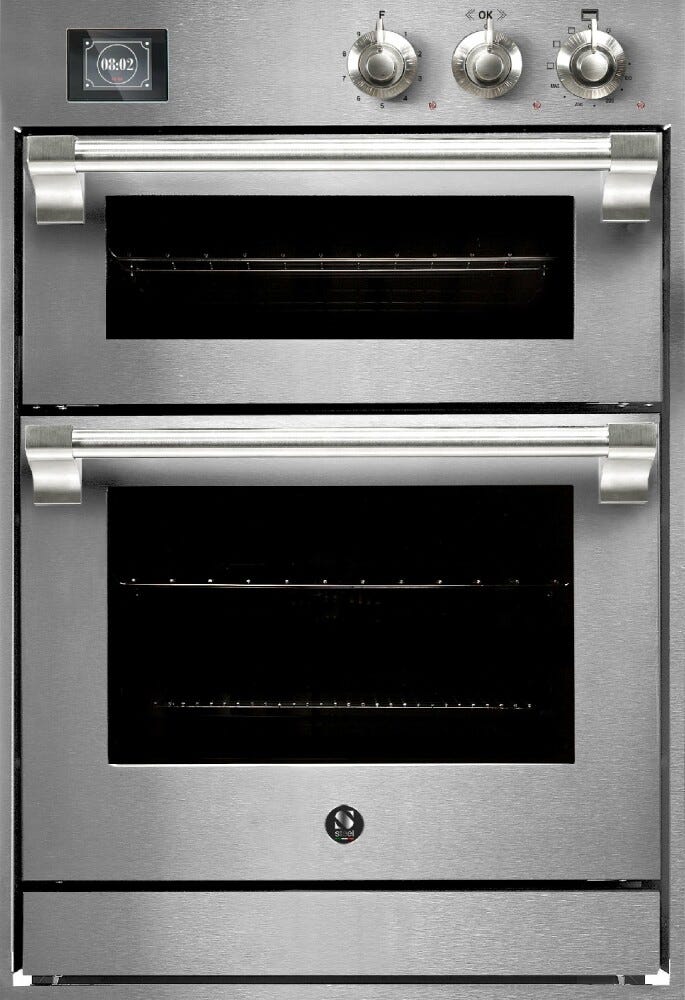Steel Ascot 60x90 AQFFE6-S Ascot Doppio forno da incasso 60x90 cm, combi-steam 70 lt + forno pizza/grill 34 lt
