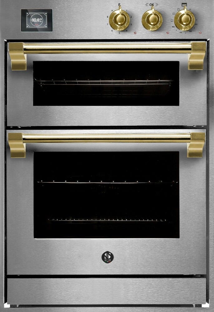 Steel Ascot 60x90 AQFFE6-S Ascot Doppio forno da incasso 60x90 cm, combi-steam 70 lt + forno pizza/grill 34 lt