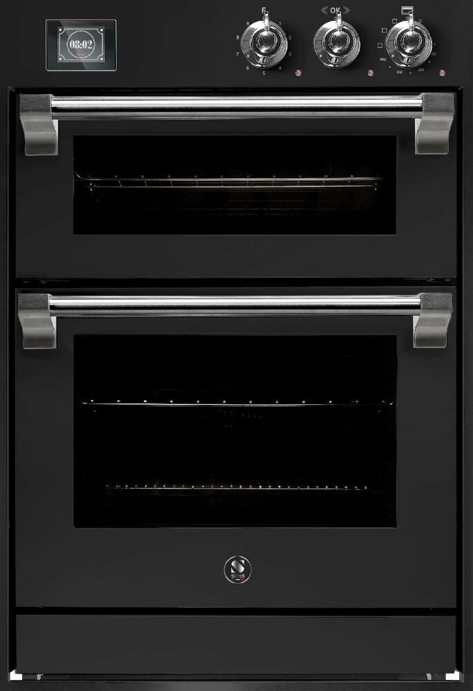 Steel Ascot 60x90 AQFFE6-S Ascot Doppio forno da incasso 60x90 cm, combi-steam 70 lt + forno pizza/grill 34 lt