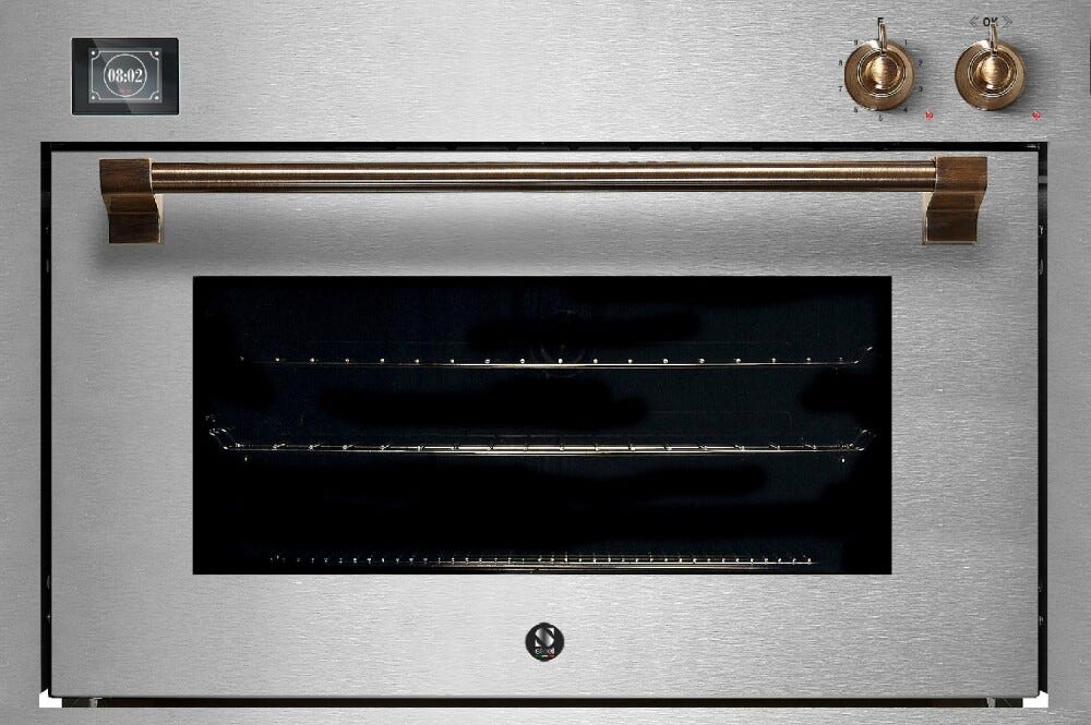 Steel Ascot 90X60 AQFE9-S Ascot Forno da incasso 90 cm, 91 litri, 15 funzioni combi-steam