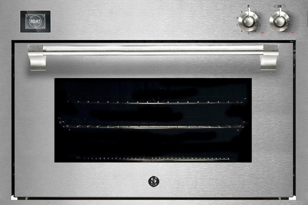 Steel Ascot 90X60 AQFE9-S Ascot Forno da incasso 90 cm, 91 litri, 15 funzioni combi-steam