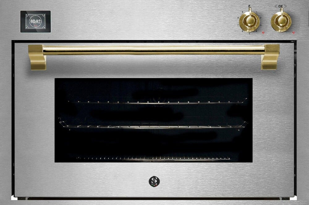 Steel Ascot 90X60 AQFE9-S Ascot Forno da incasso 90 cm, 91 litri, 15 funzioni combi-steam