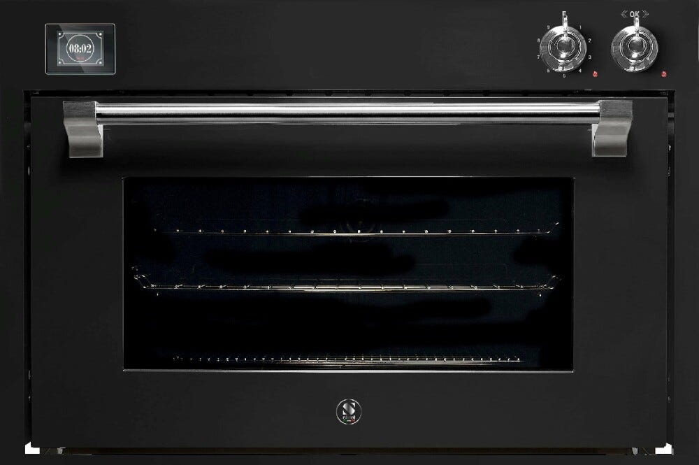 Steel Ascot 90X60 AQFE9-S Ascot Forno da incasso 90 cm, 91 litri, 15 funzioni combi-steam