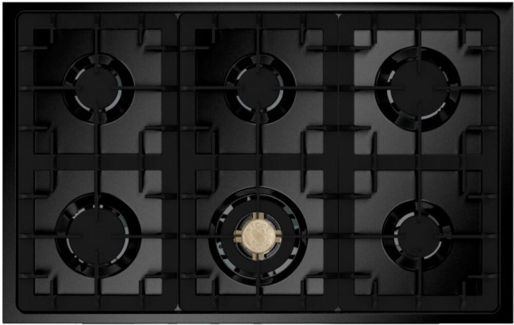 Steel Oxford 100 X10FF Oxford Cucina da accosto 100 cm, doppio forno elettrico (70 + 39 lt), piano cottura full-gas o induzione, acciaio inox