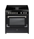 Steel Oxford 90 X9F-4FIKW Oxford Cucina da accosto 90 CM, 4 zone flex induzione, forno multifunzione 91L, cappa integrata