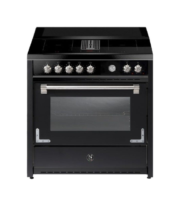 Steel Oxford 90 X9F-4FIKW Oxford Cucina da accosto 90 CM, 4 zone flex induzione, forno multifunzione 91L, cappa integrata