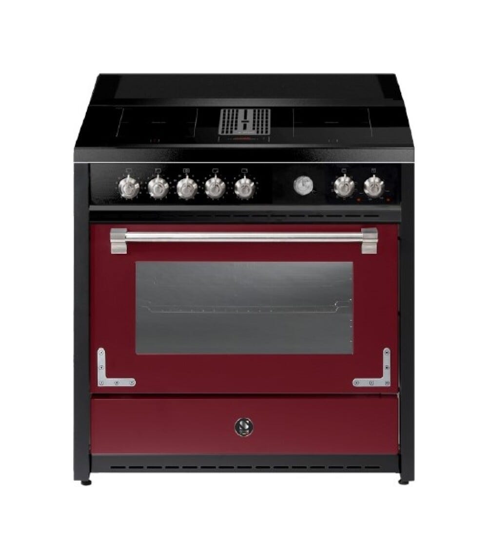 Steel Oxford 90 X9F-4FIKW Oxford Cucina da accosto 90 CM, 4 zone flex induzione, forno multifunzione 91L, cappa integrata