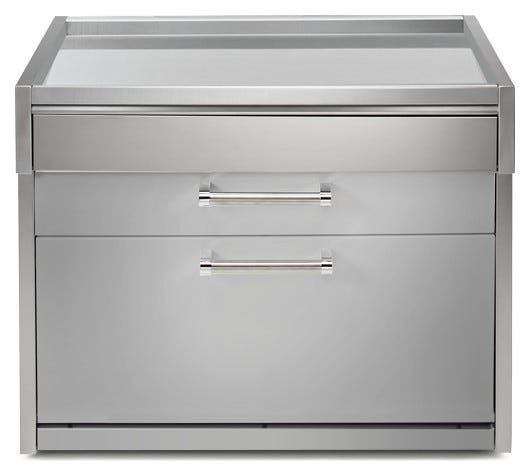 Steel Genesi GQ12C-P Woorktables Tavolo da lavoro 120 cm, 3 cassetti push-pull, acciaio inox AISI 304
