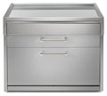 Steel Genesi GQ12C-P Woorktables Tavolo da lavoro 120 cm, 3 cassetti push-pull, acciaio inox AISI 304