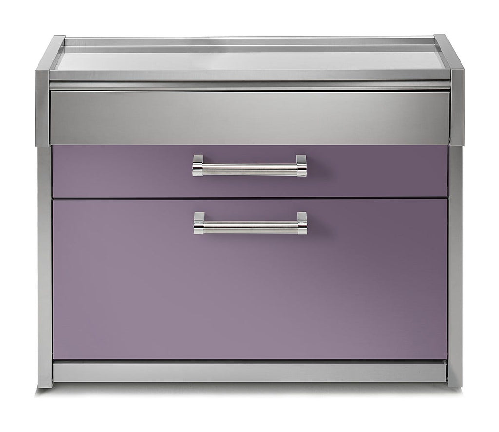 Steel Genesi GQ12C-P Woorktables Tavolo da lavoro 120 cm, 3 cassetti push-pull, acciaio inox AISI 304