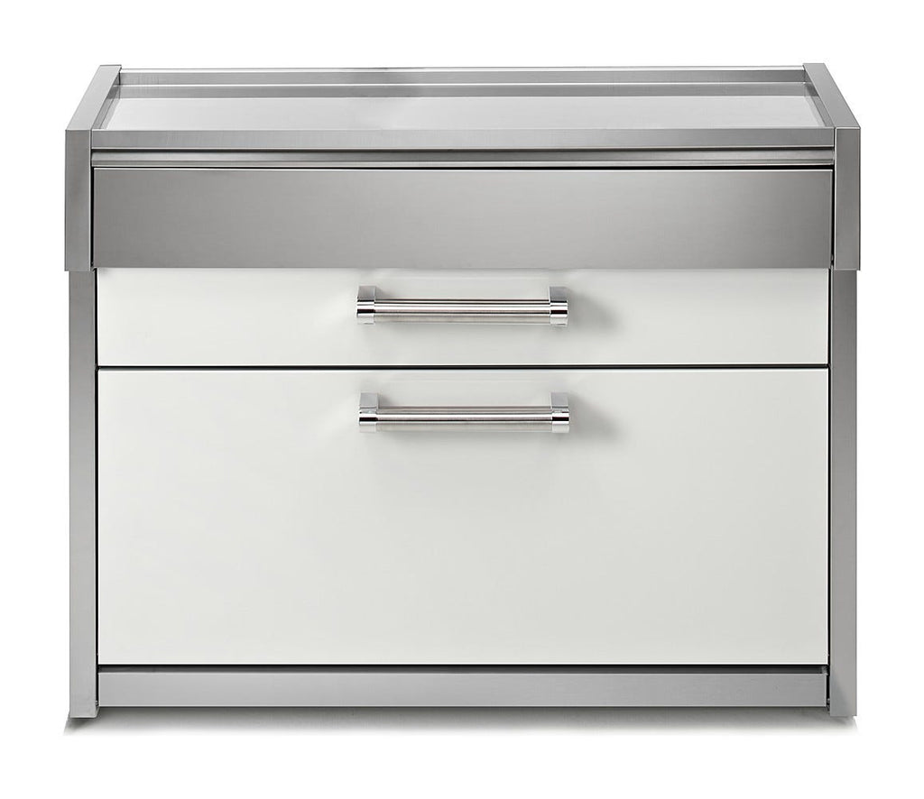 Steel Genesi GQ12C-P Woorktables Tavolo da lavoro 120 cm, 3 cassetti push-pull, acciaio inox AISI 304