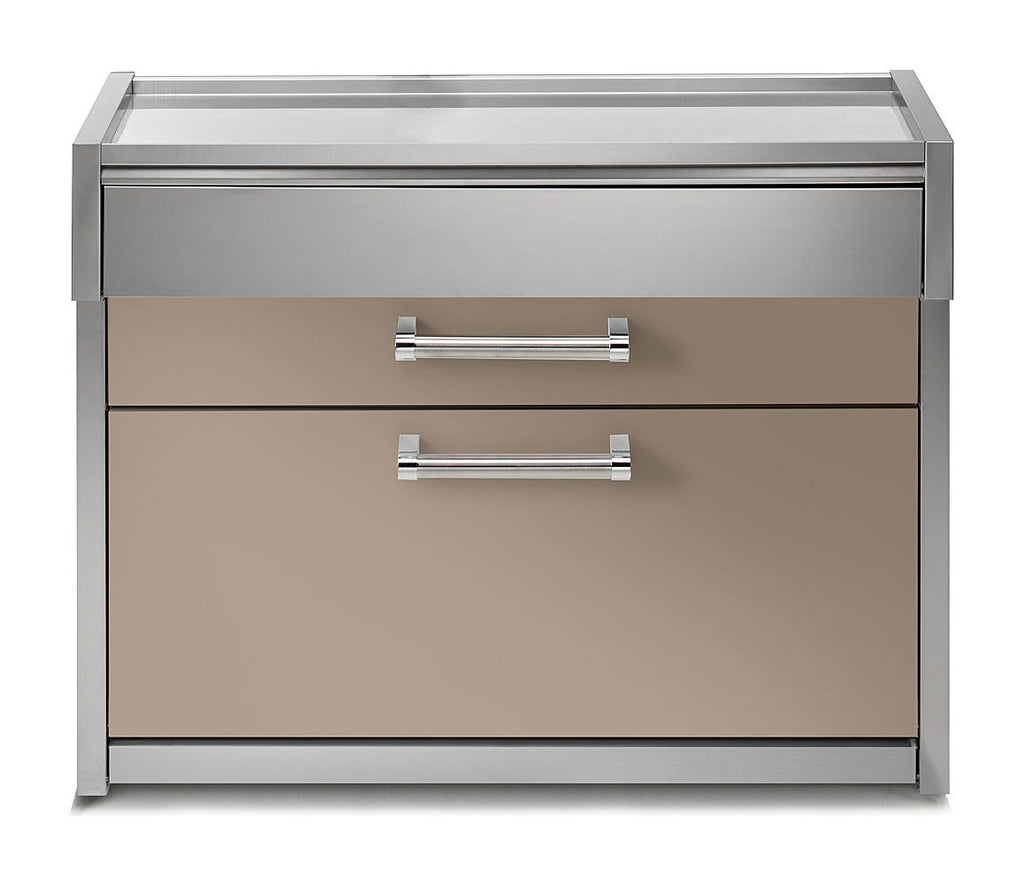 Steel Genesi GQ12C-P Woorktables Tavolo da lavoro 120 cm, 3 cassetti push-pull, acciaio inox AISI 304