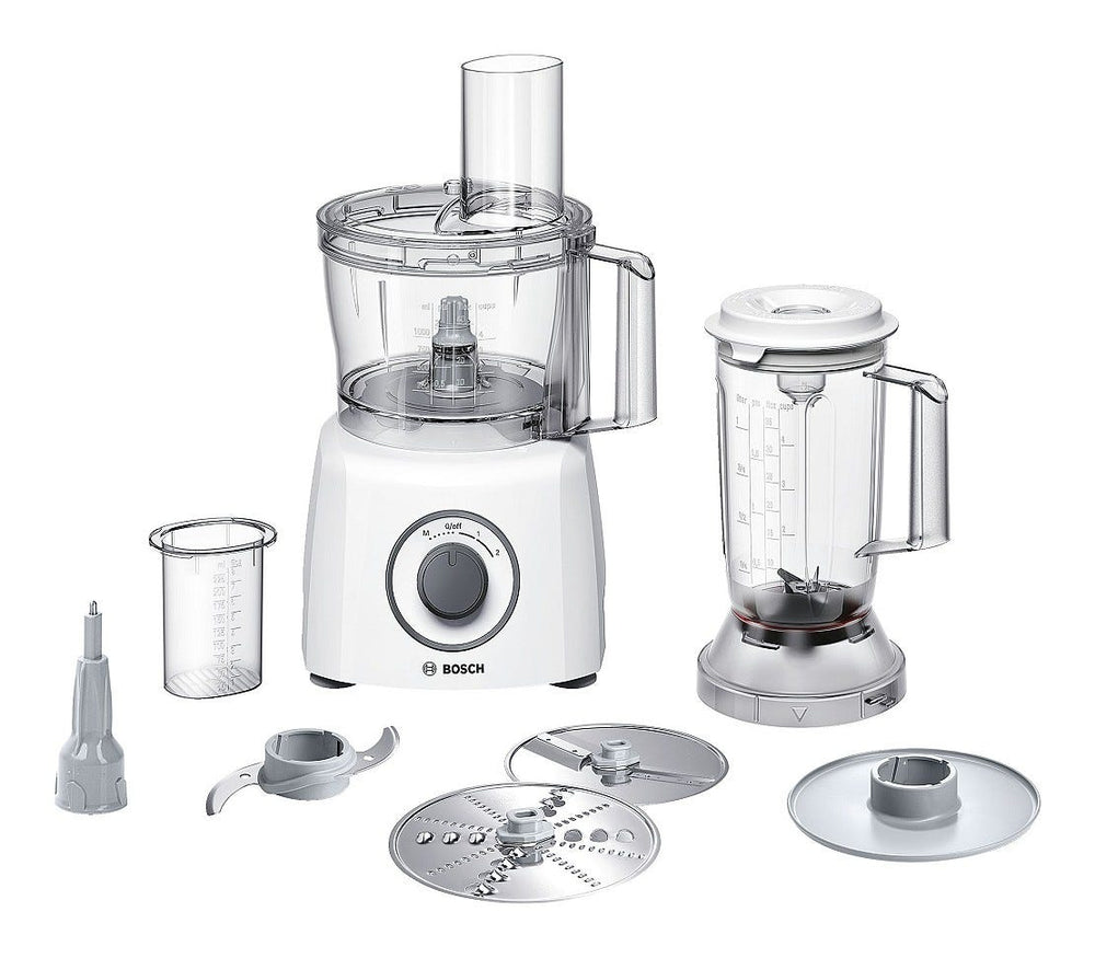 Bosch MCM3200W Robot da cucina multifunzione - 2,3 lt - bianco/grigio
