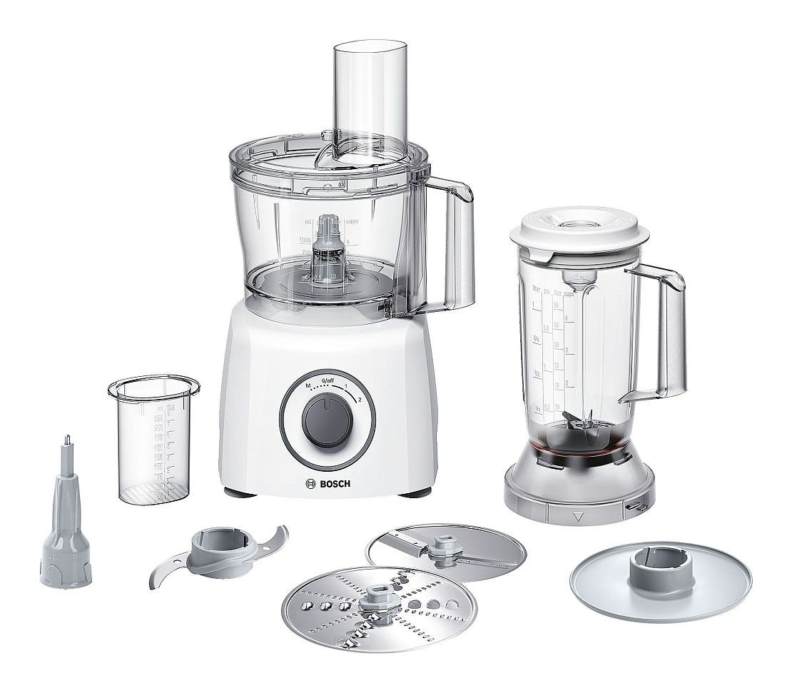 Bosch MCM3200W Robot da cucina multifunzione - 2,3 lt - bianco/grigio