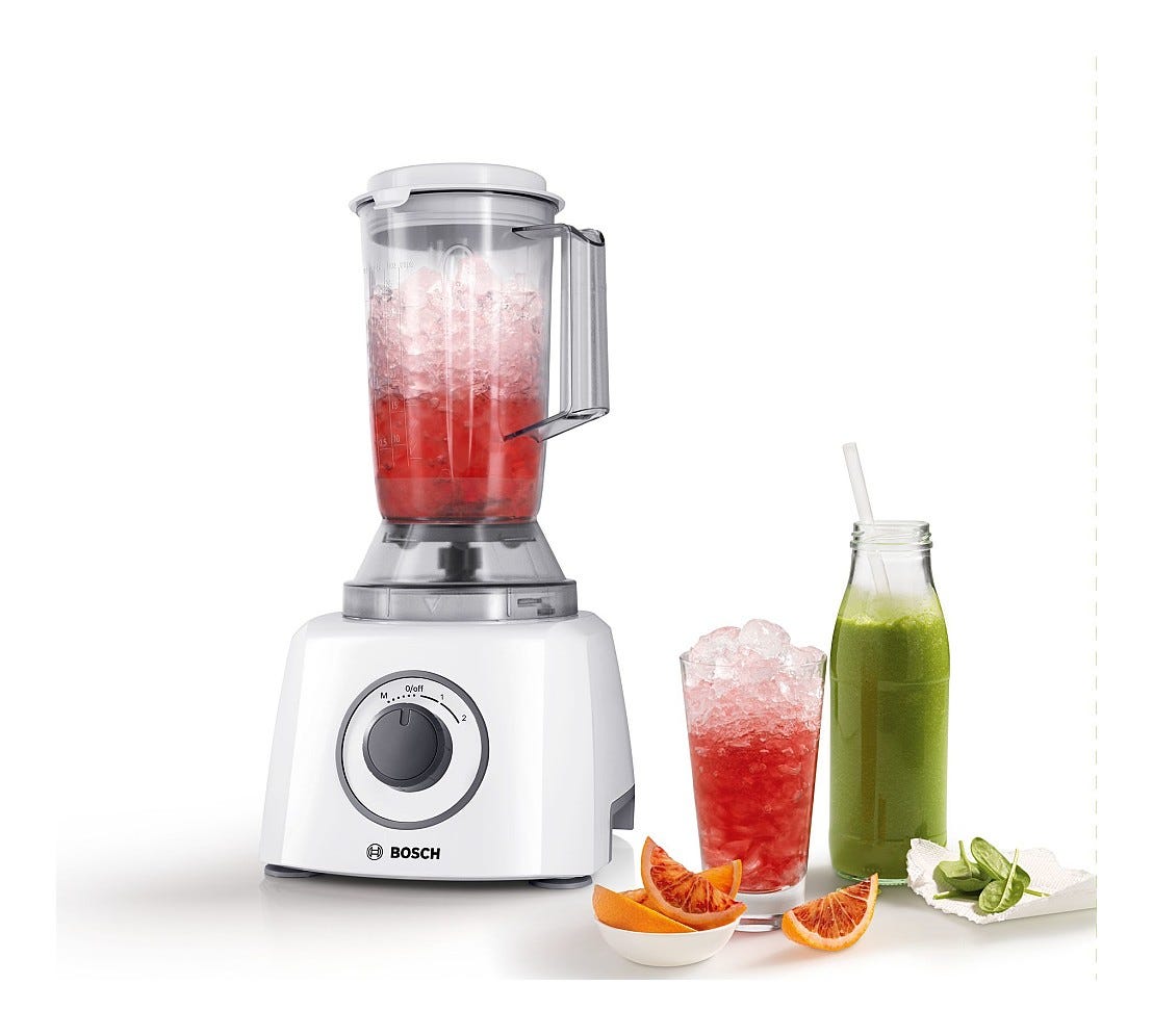 Bosch MCM3200W Robot da cucina multifunzione - 2,3 lt - bianco/grigio