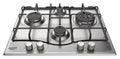 Hotpoint Ariston PCN 642 T/IX/HAR Piano cottura a gas cm 60 - inox