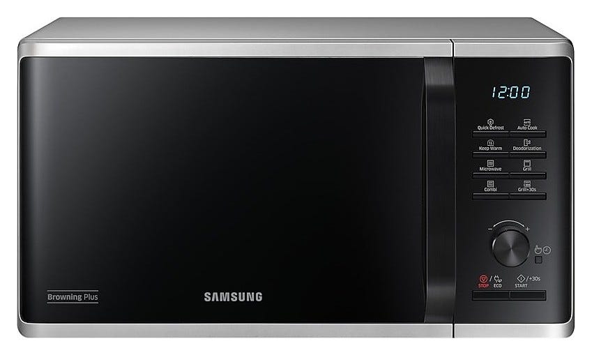 Samsung MG23K3515AS/ET Forno Microonde con grill cm. 49 - argento / nero