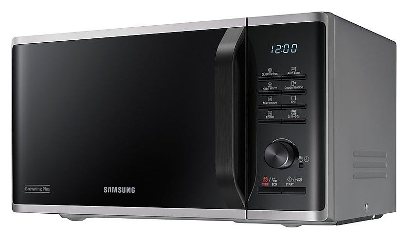Samsung MG23K3515AS/ET Forno Microonde con grill cm. 49 - argento / nero