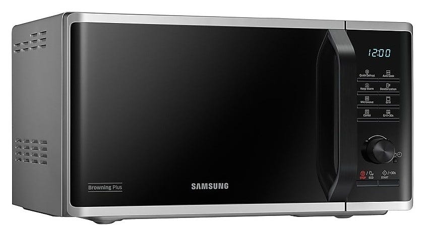 Samsung MG23K3515AS/ET Forno Microonde con grill cm. 49 - argento / nero