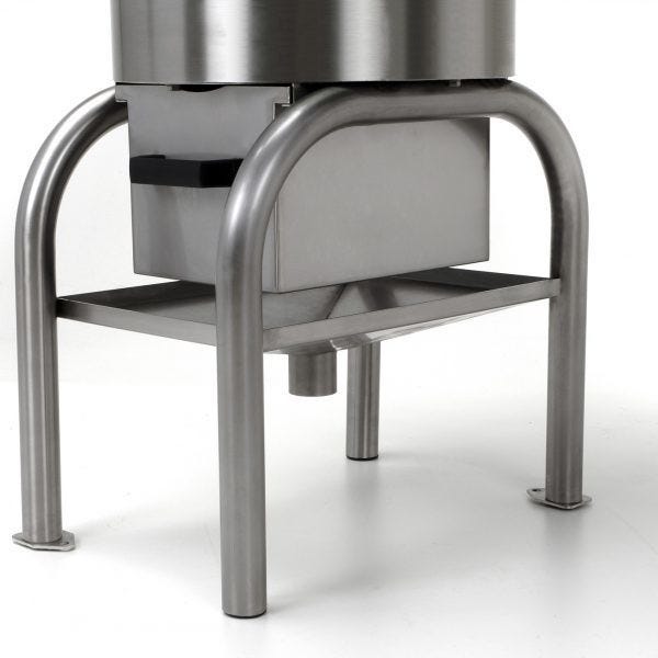 Fama FP101 Preparazione Dinamica Pelapatate 10 KG con Supporto Standard, 230/400V Trifase, Struttura in acciaio inox AISI 304