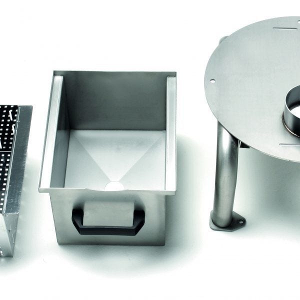 Fama FP101 Preparazione Dinamica Pelapatate 10 KG con Supporto Standard, 230/400V Trifase, Struttura in acciaio inox AISI 304
