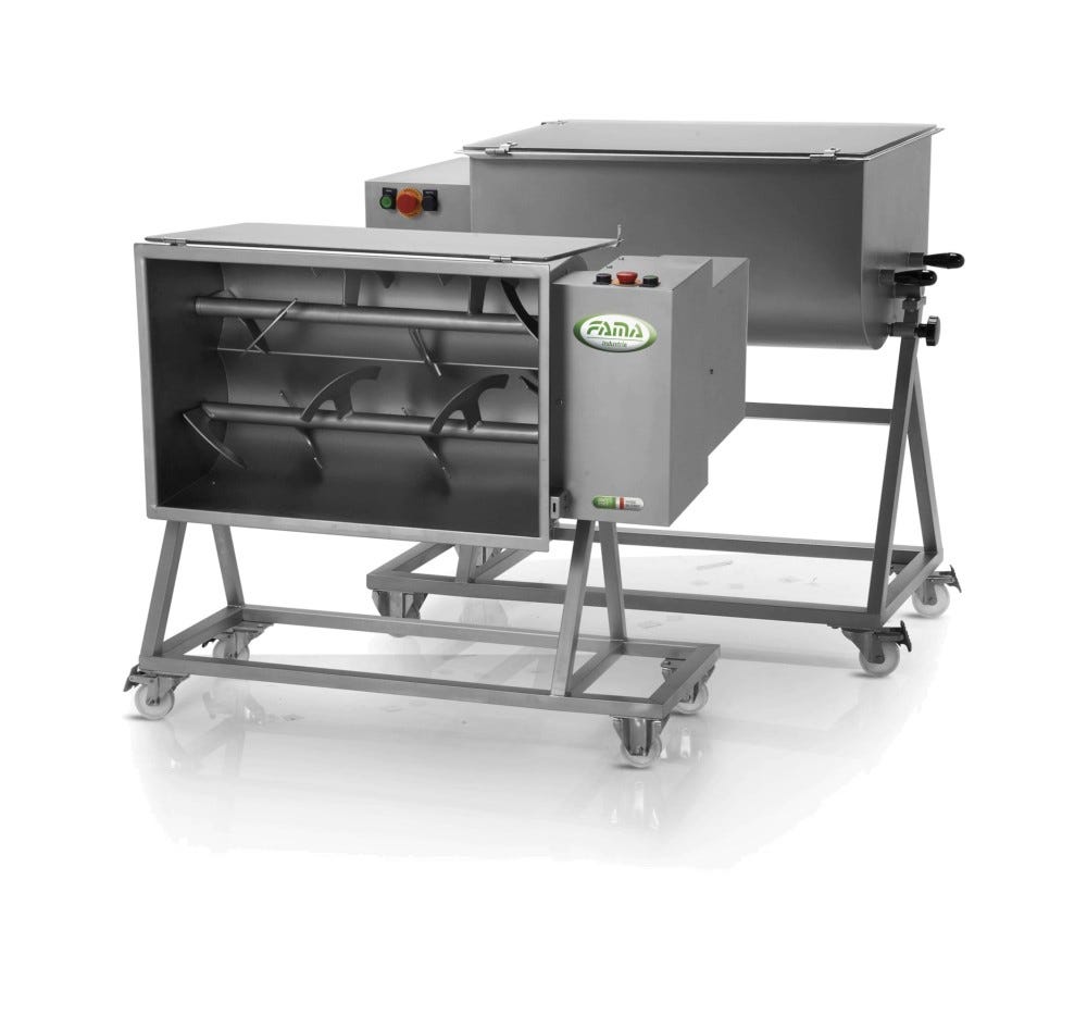 Fama FIC50M Lavorazione Carne Impastatrice per carne 50 kg monopala completa di carrello